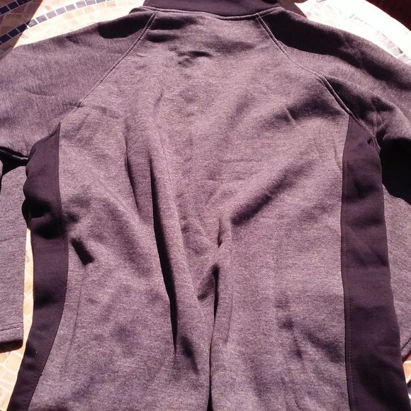 Skyline Wears X-2 Fleece Jacket Pockets Unisex Men's XXL Cotton/Poly Grey Black - Picture 10 of 10